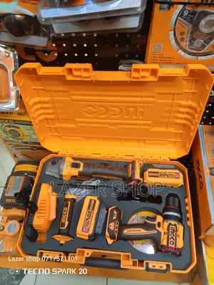 Ingco Cordless Drill And Grinder Combo