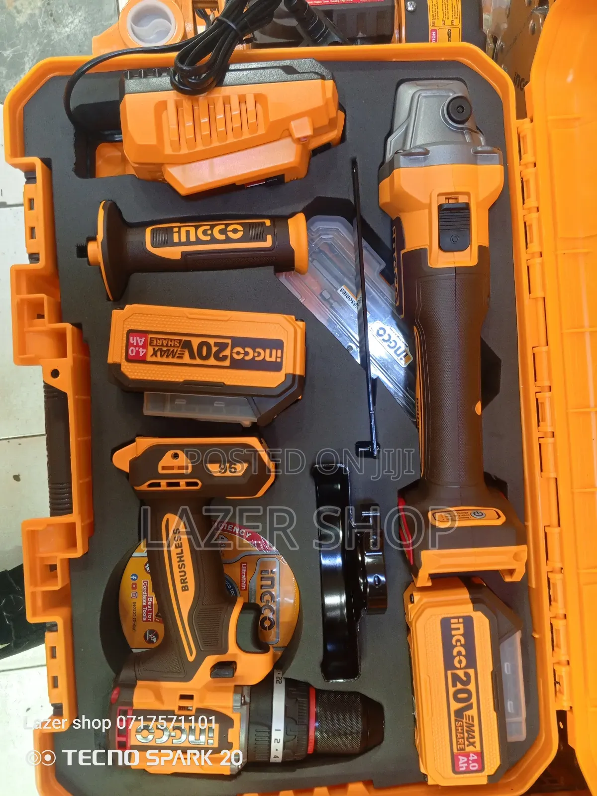 Ingco Cordless Drill And Grinder Combo