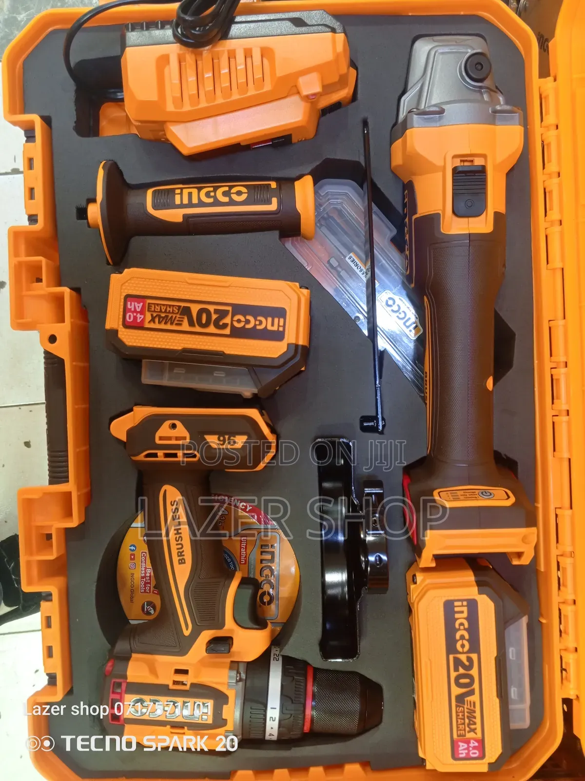 Ingco Cordless Drill And Grinder Combo