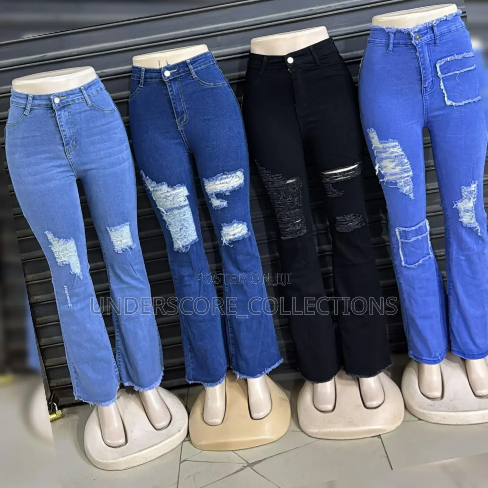 Classy Rugged Mermaid Jeans