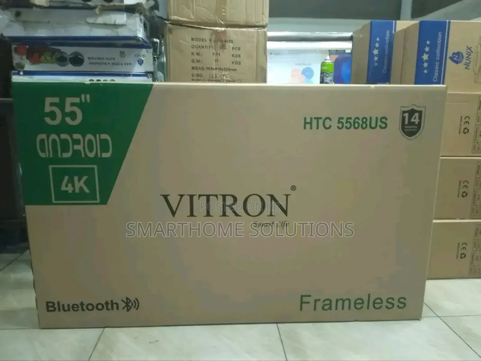 Vitron 55" Smart Android Tv Ultra Hd With Bluetooth