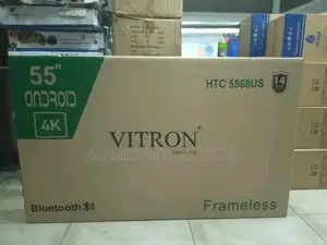 Vitron 55" Smart Android Tv Ultra Hd With Bluetooth