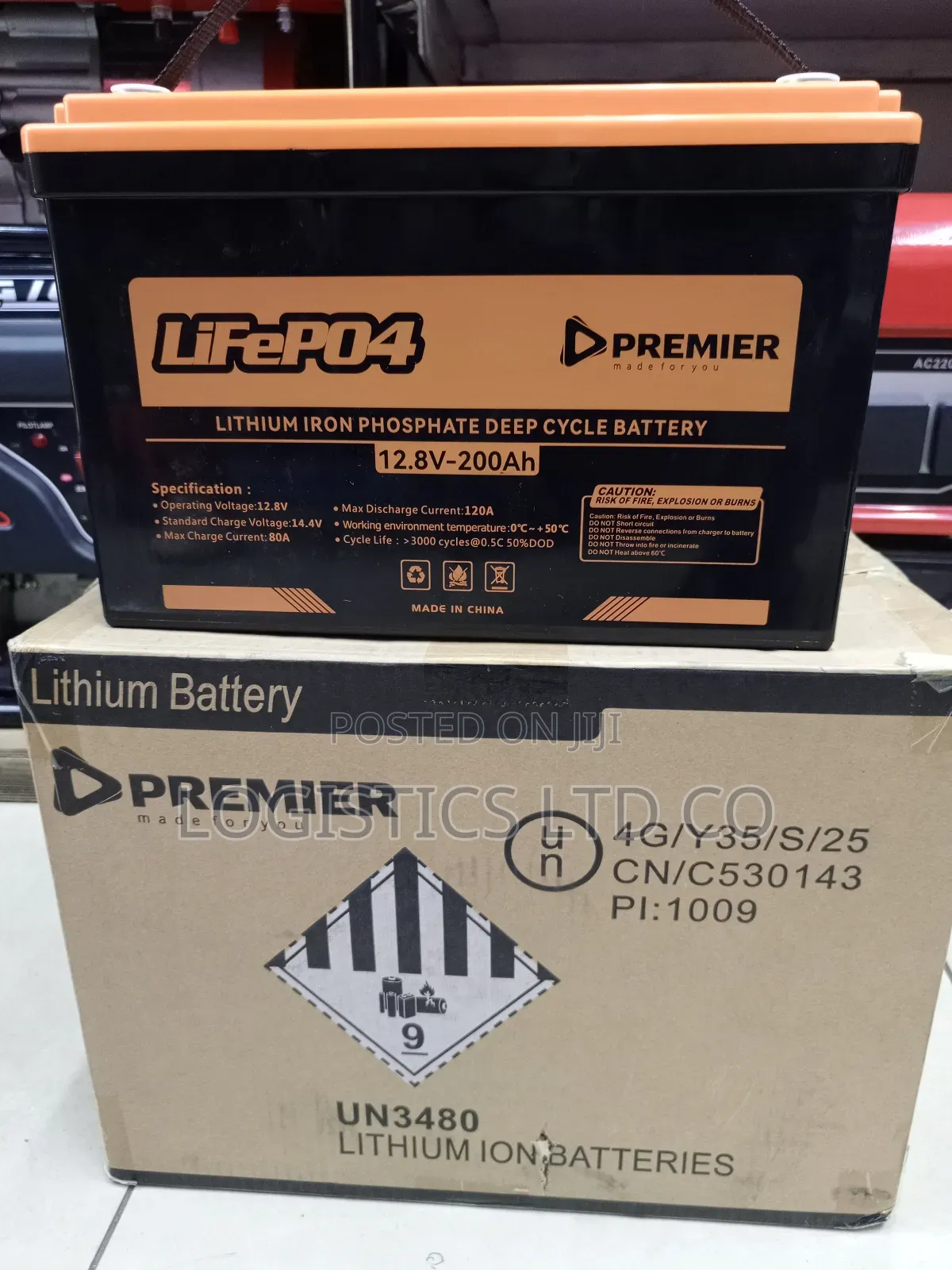 Premier Lifepo4 Lithium Iron Phosphate Battery 200ah 12.8v