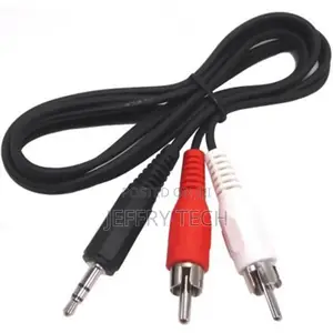 Jack 3.5mm Stereo to Rca Male Audio Cable, Length: 1.5m
