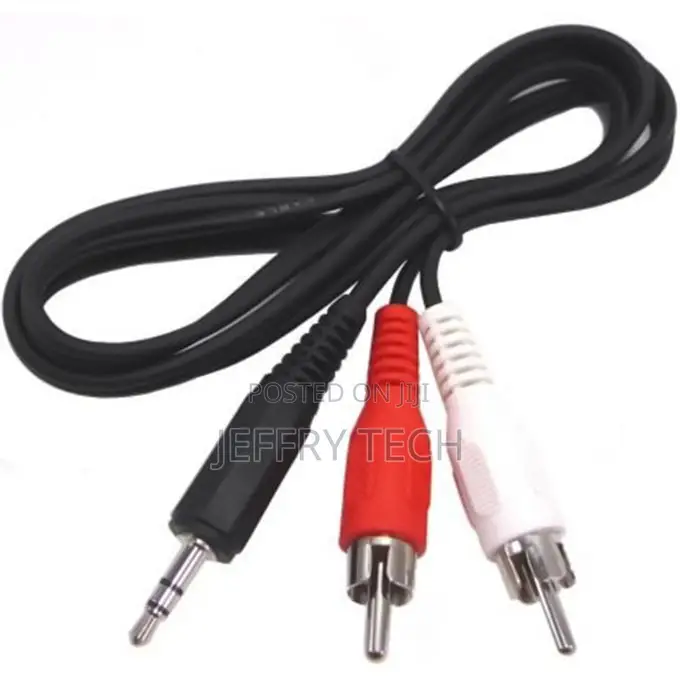Jack 3.5mm Stereo to Rca Male Audio Cable, Length: 1.5m