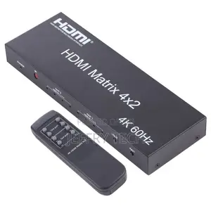 Hdmi 4x2 Matrix Switcher / Splitter With Remote Controller