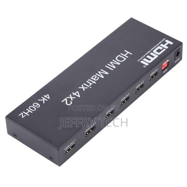 Hdmi 4x2 Matrix Switcher / Splitter With Remote Controller - thumbnail 2