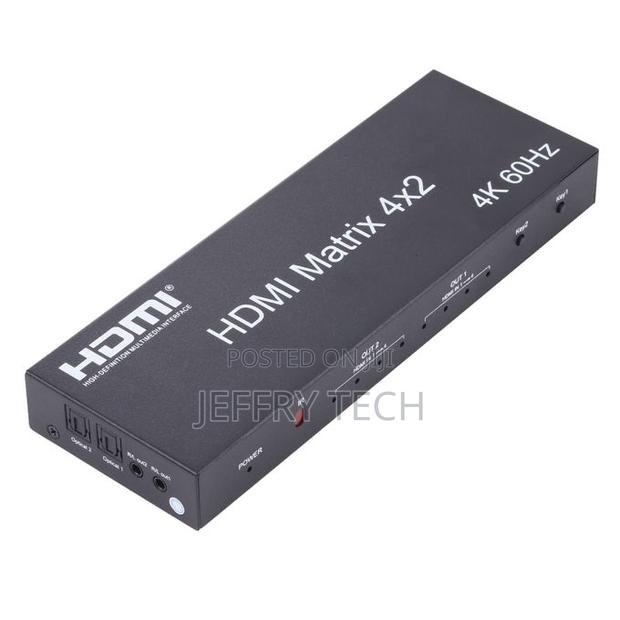 Hdmi 4x2 Matrix Switcher / Splitter With Remote Controller - thumbnail 3