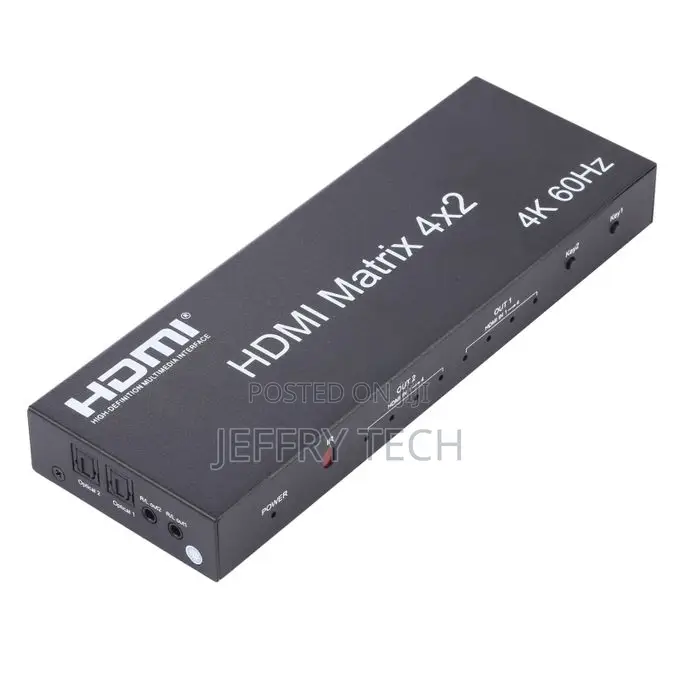 Hdmi 4x2 Matrix Switcher / Splitter With Remote Controller