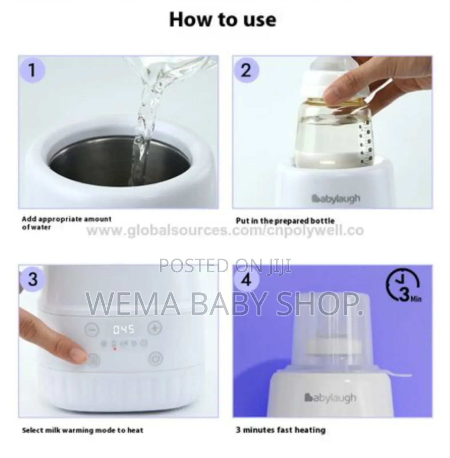 Babylaugh Smart Baby Bottle Warmer/Sterilizer