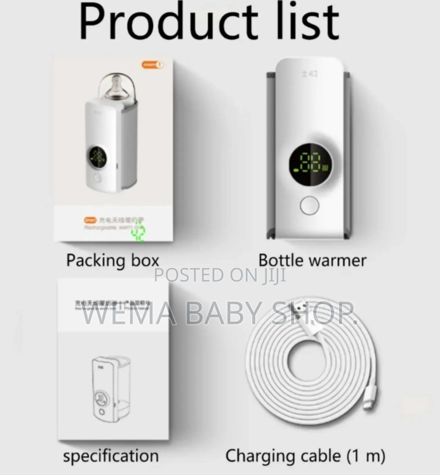 Rechargeable/Portable Baby Bottle Warmer
