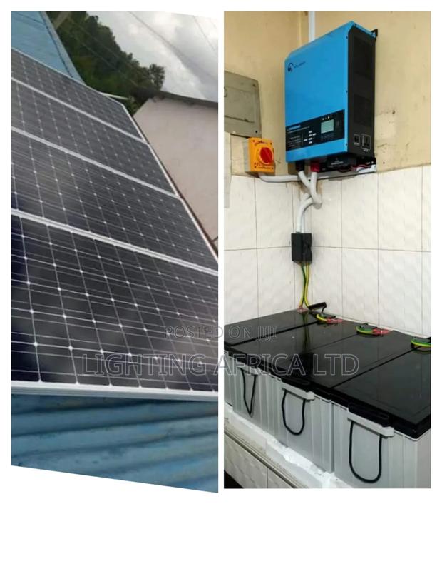 6.3kva Off-Grid System -(6)550w Solar +(4) 200 Gel Batteries