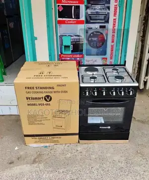 Volsmart 60cmby60cm 3+1 Free Standing Cooker VGS/Black