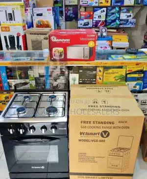 Volsmart 60cm*60cm 3+1 Free Standing Gas Cooker VGS/Black