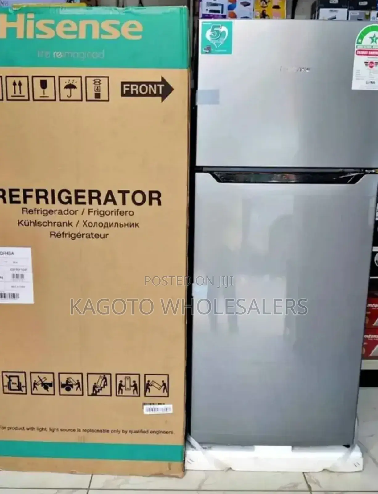 Hisense 205 Litres Double Door Refrigerator (Silver) Hs205/L