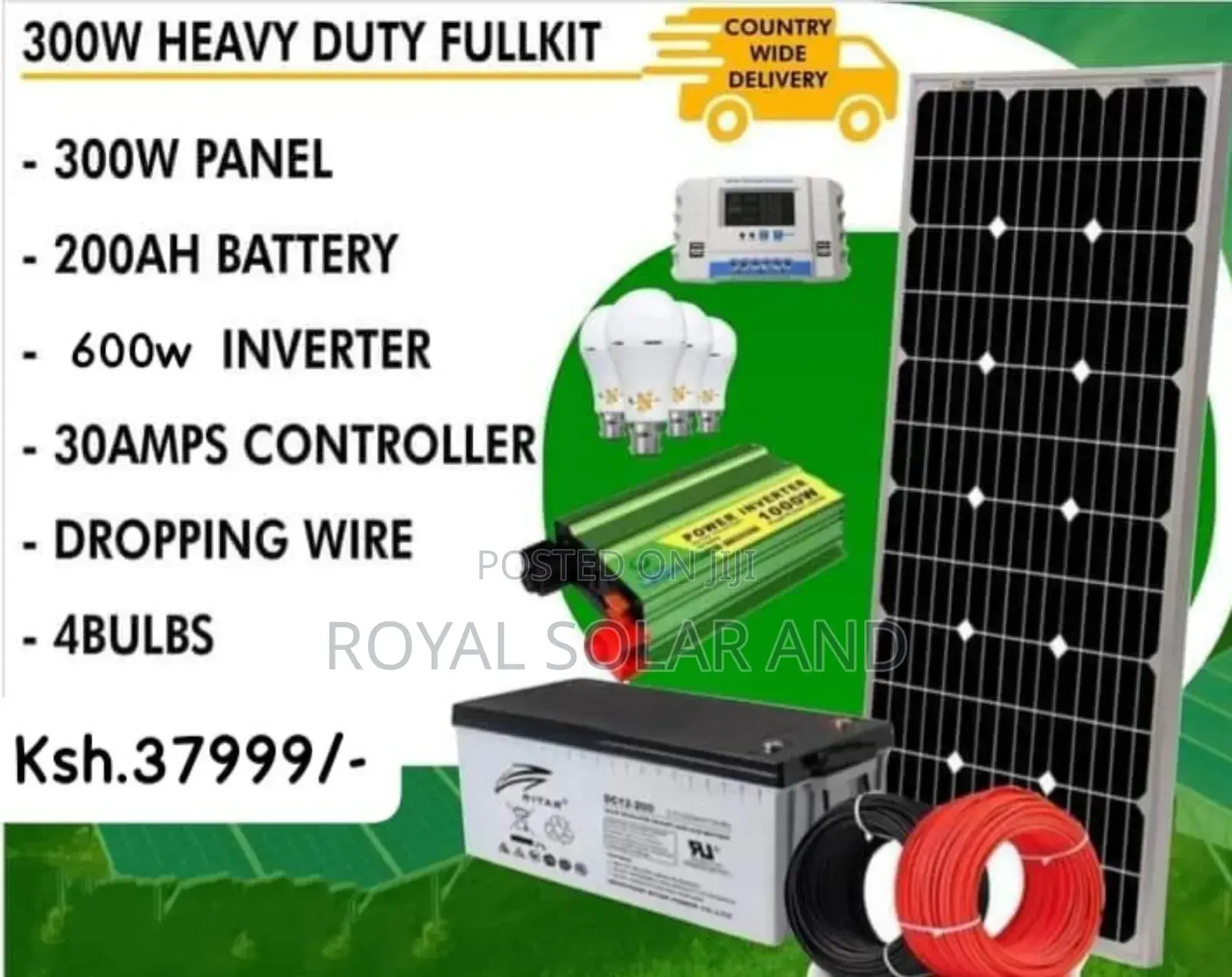 300w Heavy-Duty Solar Fullkit