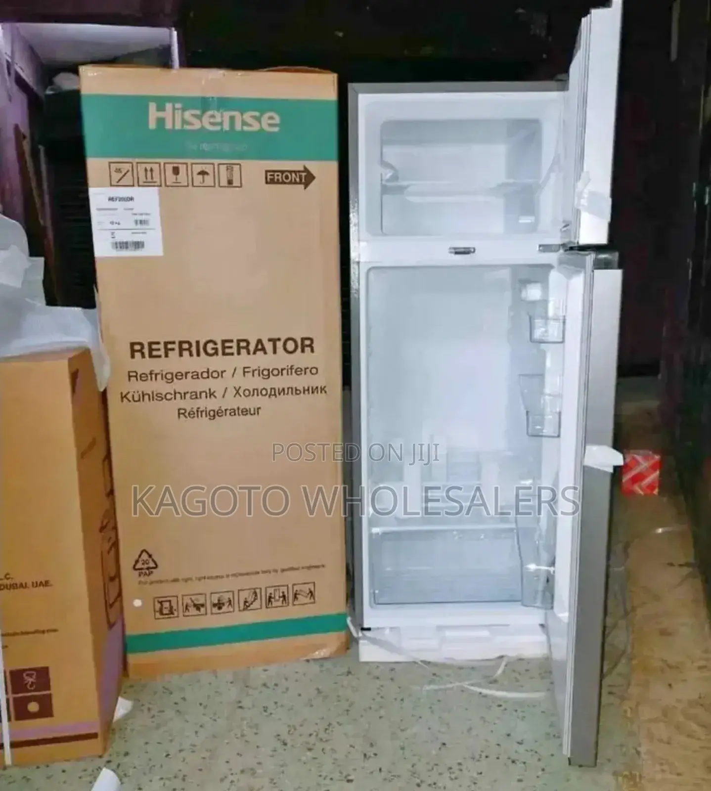 Hisense 205 Litres Double Door Fridge (Silver) Hs205/L