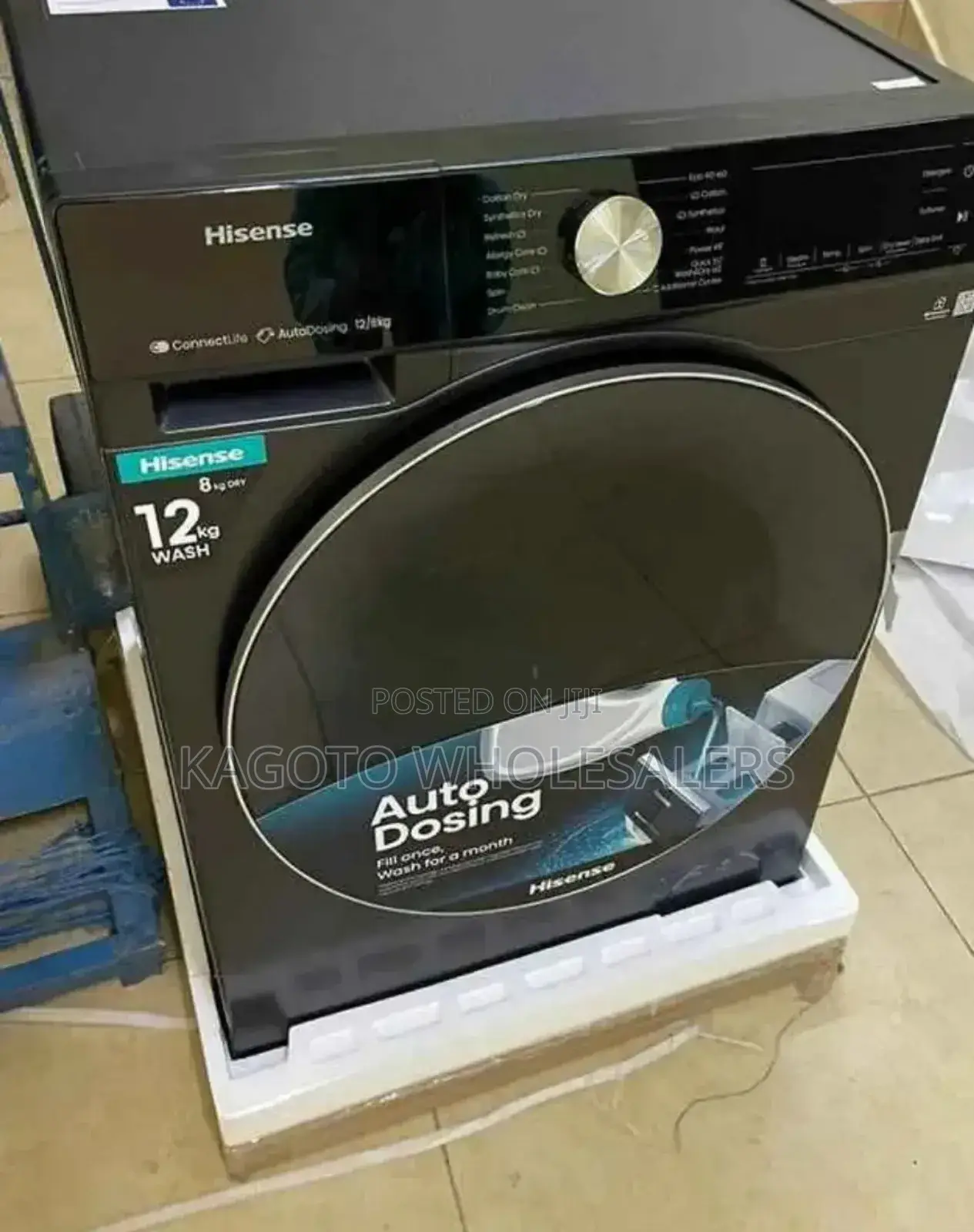 12kg Hisense Front Load Wash And Spin Washing Machine Hm12d