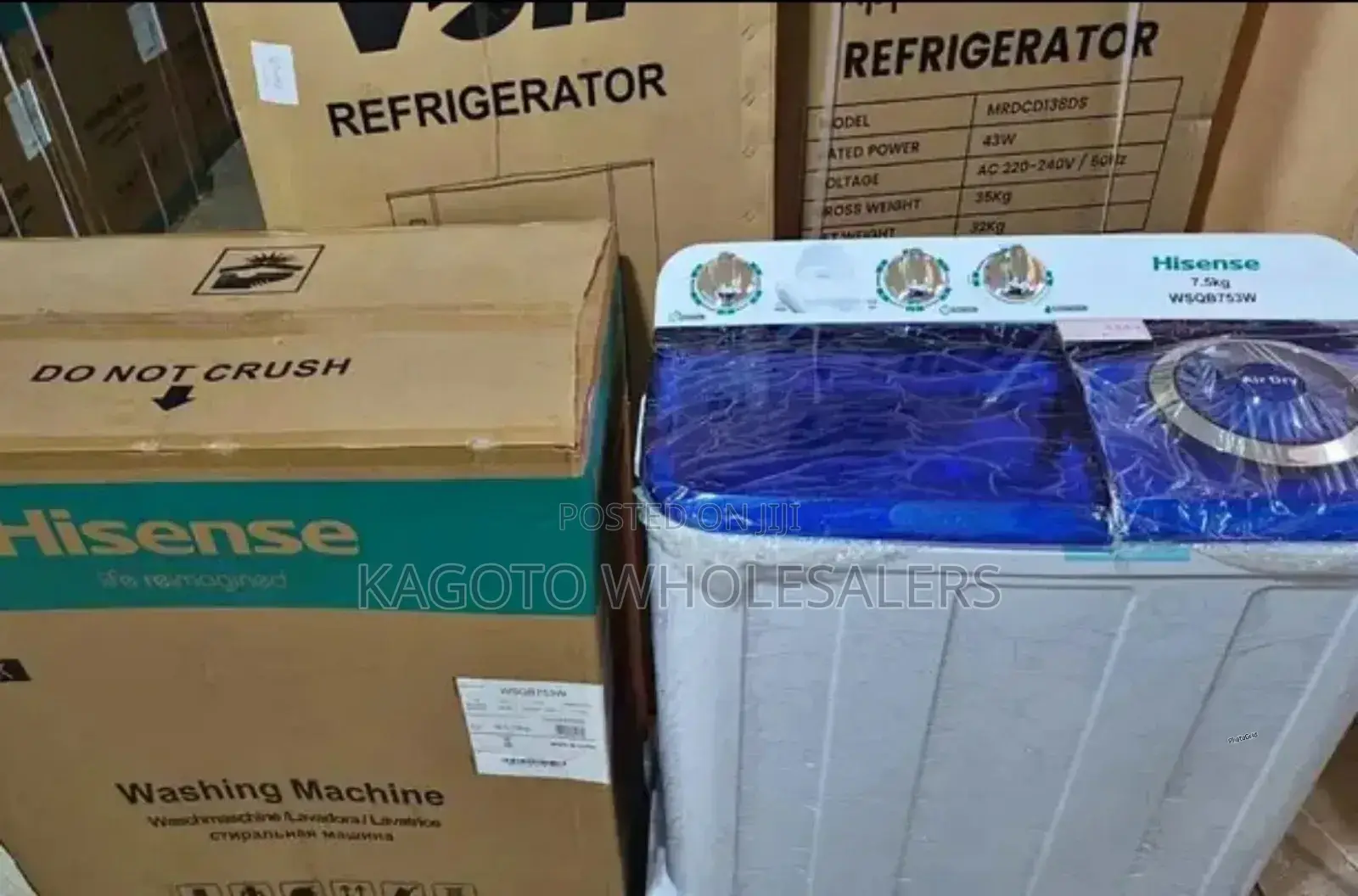 13.5kgs Hisense Semi Automatic Twin Tub Washing Machine H13