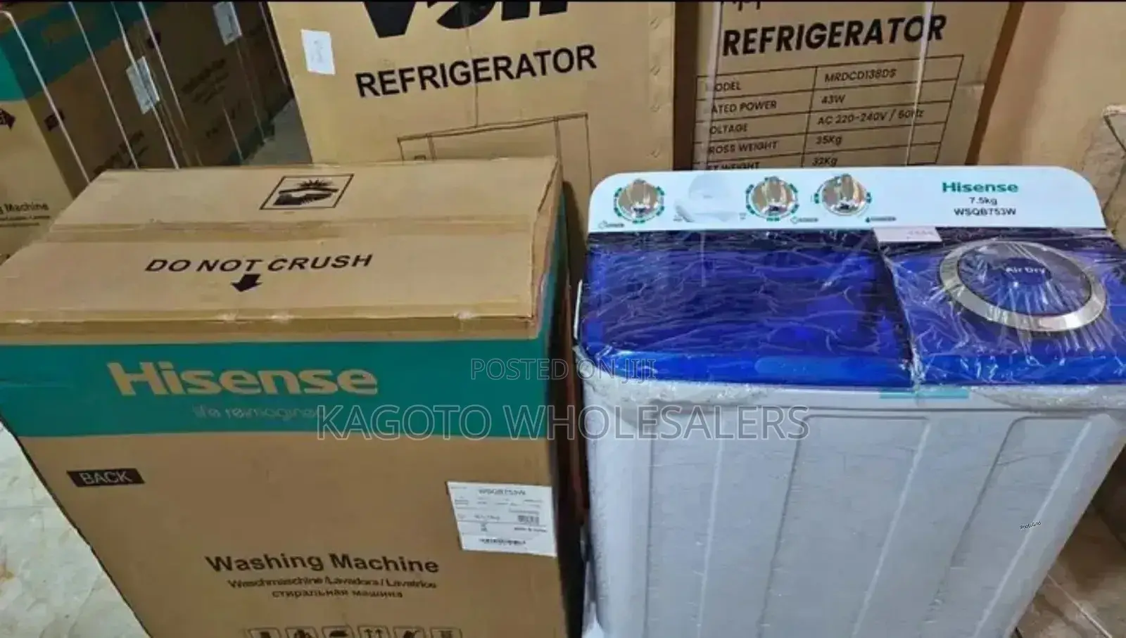 13.5kgs Hisense Semi Automatic Two Tub Washing Machine H13
