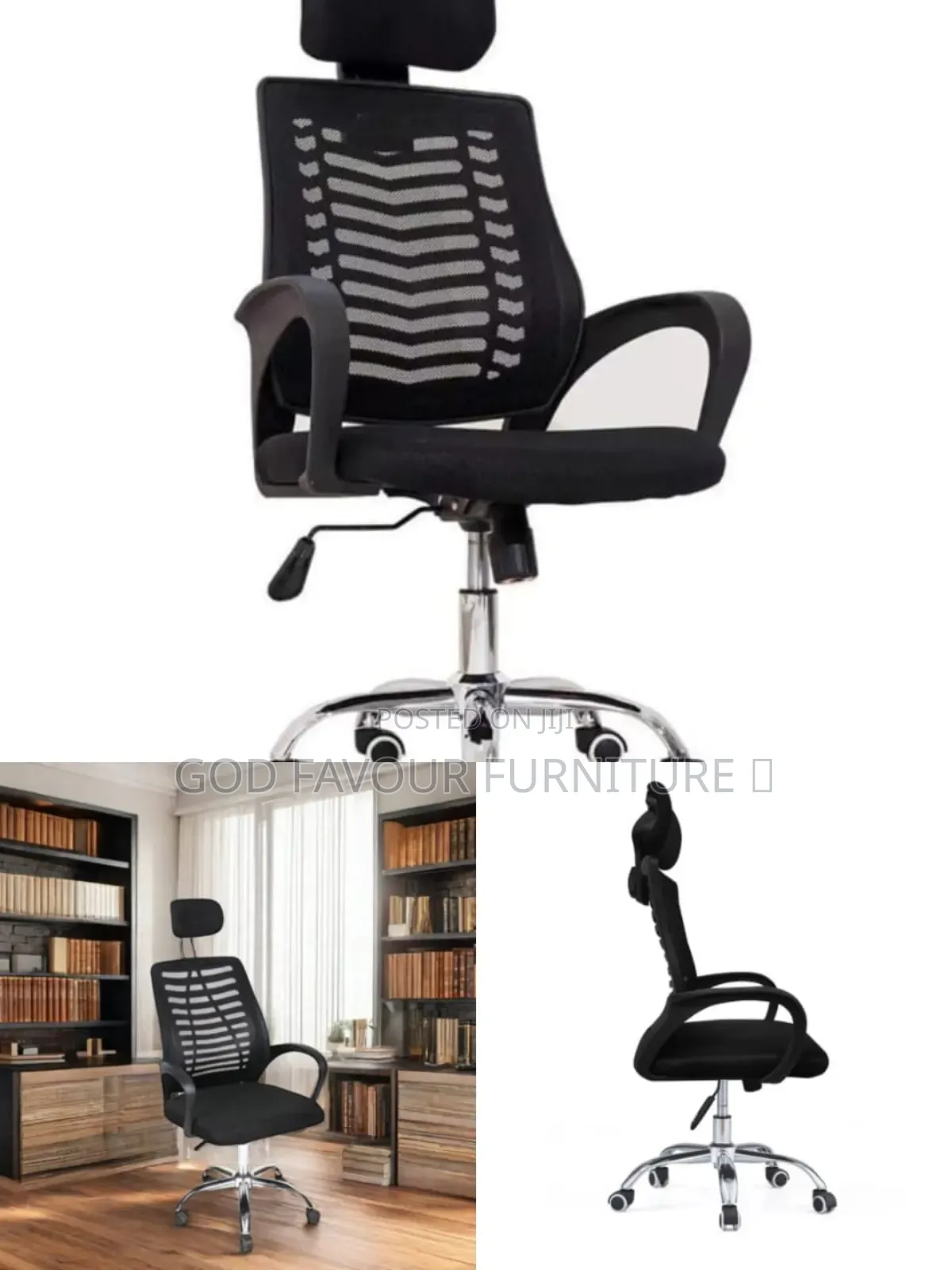 Brand New Swivel Office Chair With Headrest Hgf8k