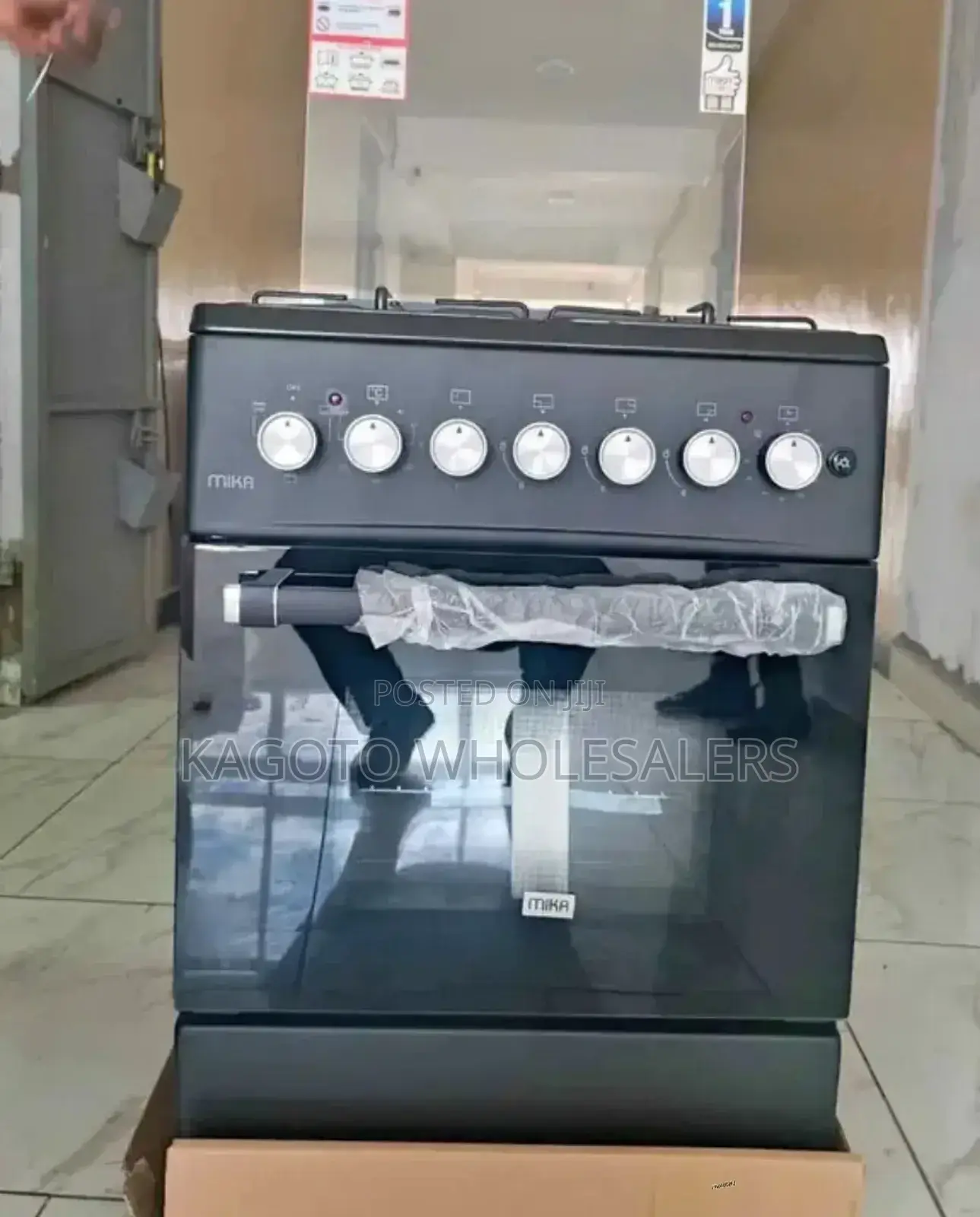 Mika 58×58 3+1 Marble Standing Gas Cooker M/58