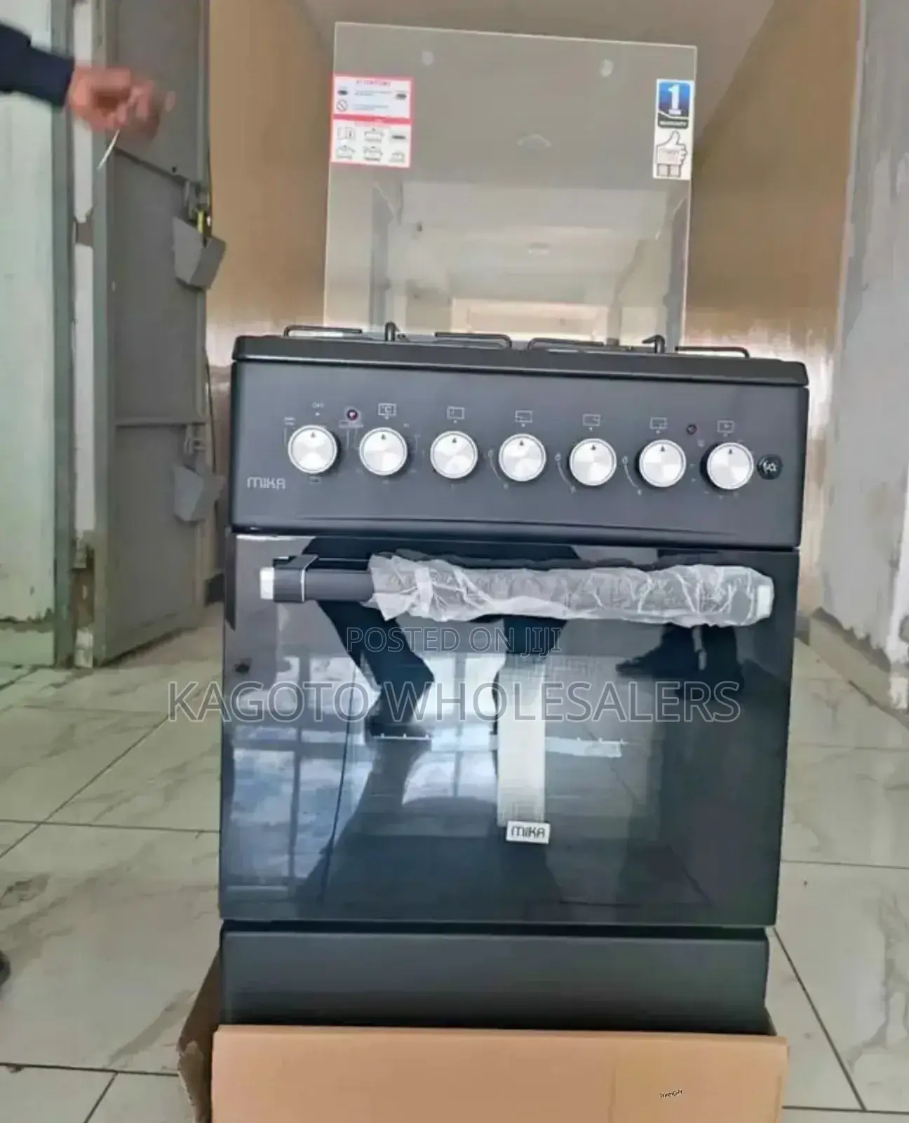 Mika 58×58 3g+1e Marble Free Standing Gas Cooker M/58