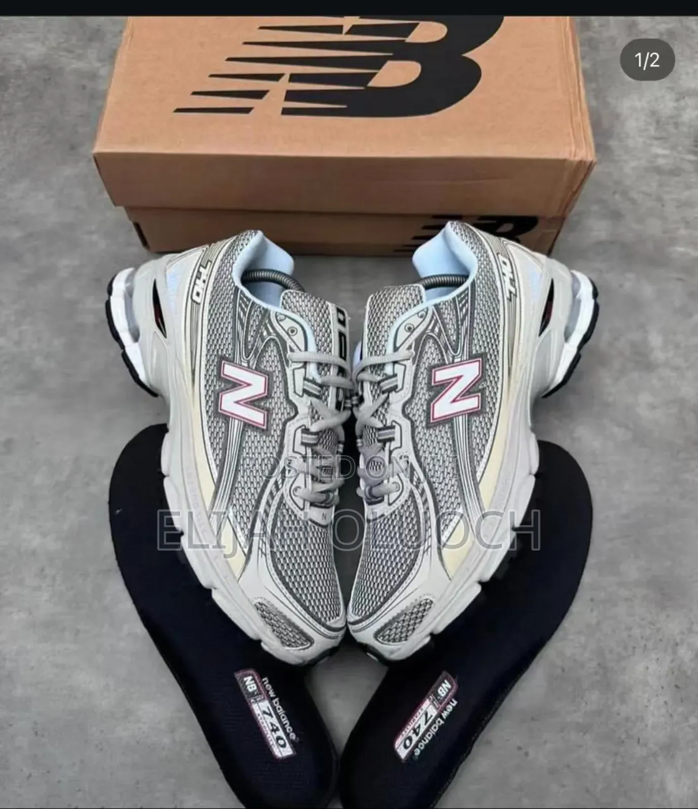New Balance 740 All Grey Quality Shoes