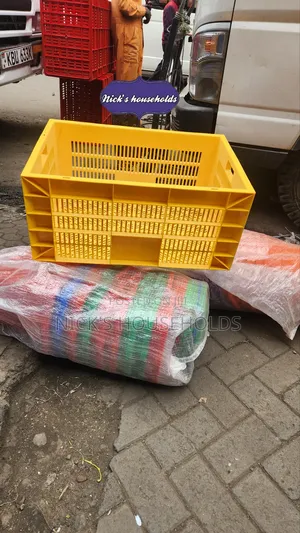 Yellow Extra Large Plastic Crates