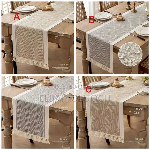 *Braided Cotton Linen Table Runner,Quality