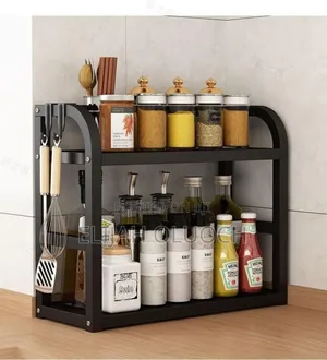 2 Layer Metallic Multifunctional Rack