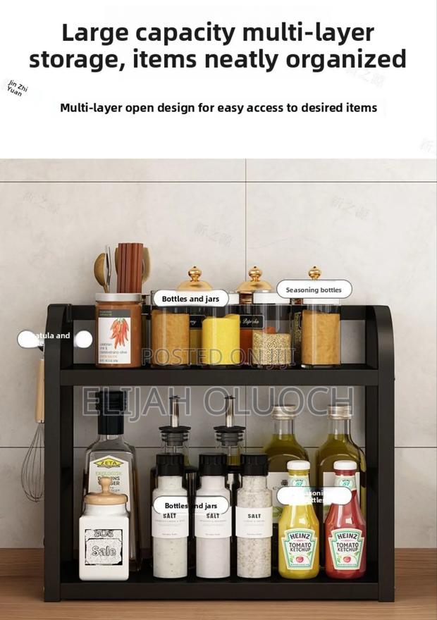 2 Layer Metallic Multifunctional Rack - thumbnail 3