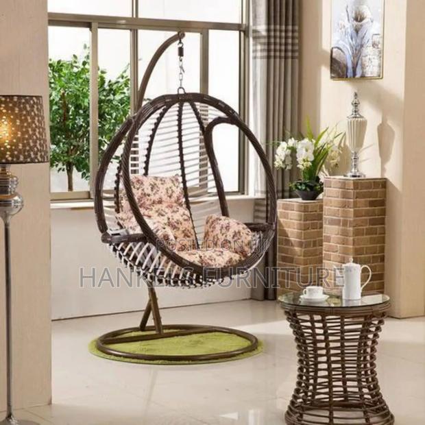 Brown Hanging Swing Chair - main view