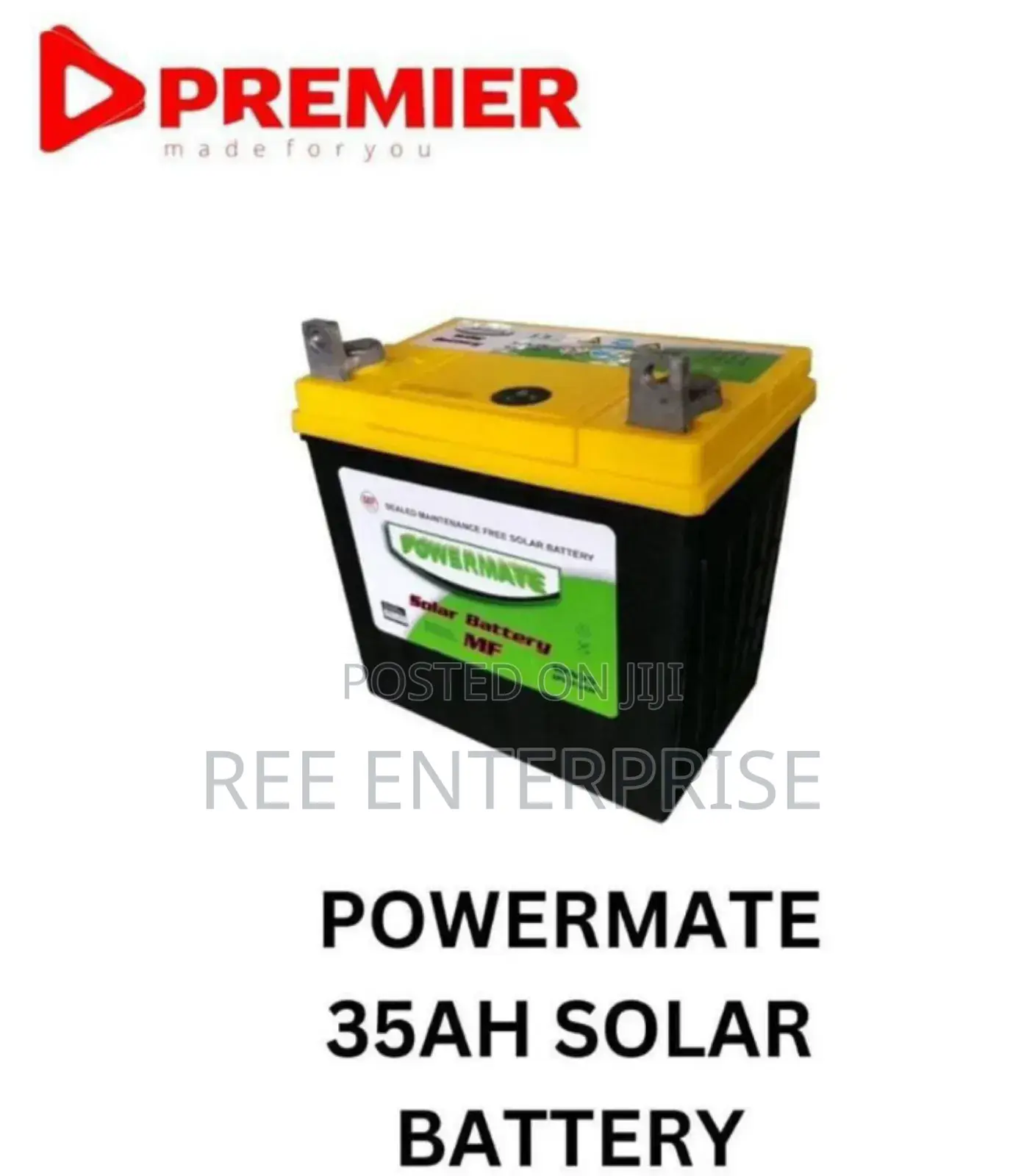 Brand New Model Power Mate 35ah Solar Battery