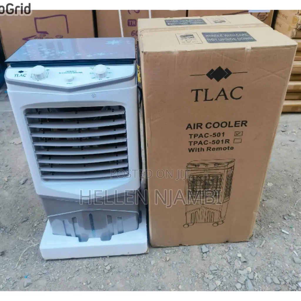 Tlac Large Fan Water-Cooled 35l Air Cooler With Wheels