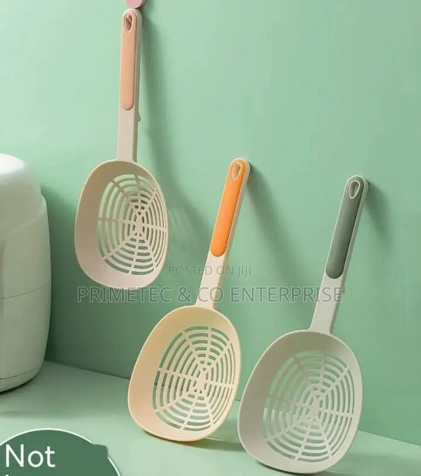 Large Colander for Noodle Dumpling Long Handle Nonstick