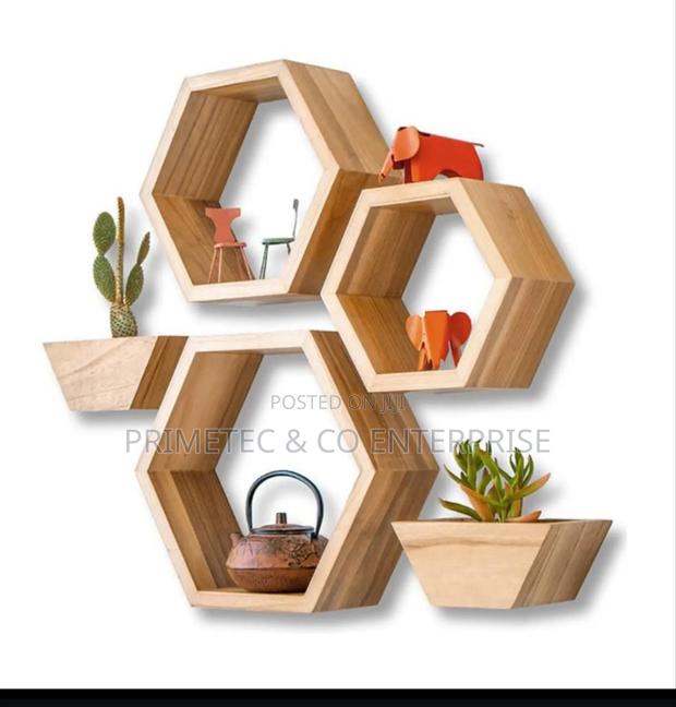 5 in 1 Floating Shelves Wooden