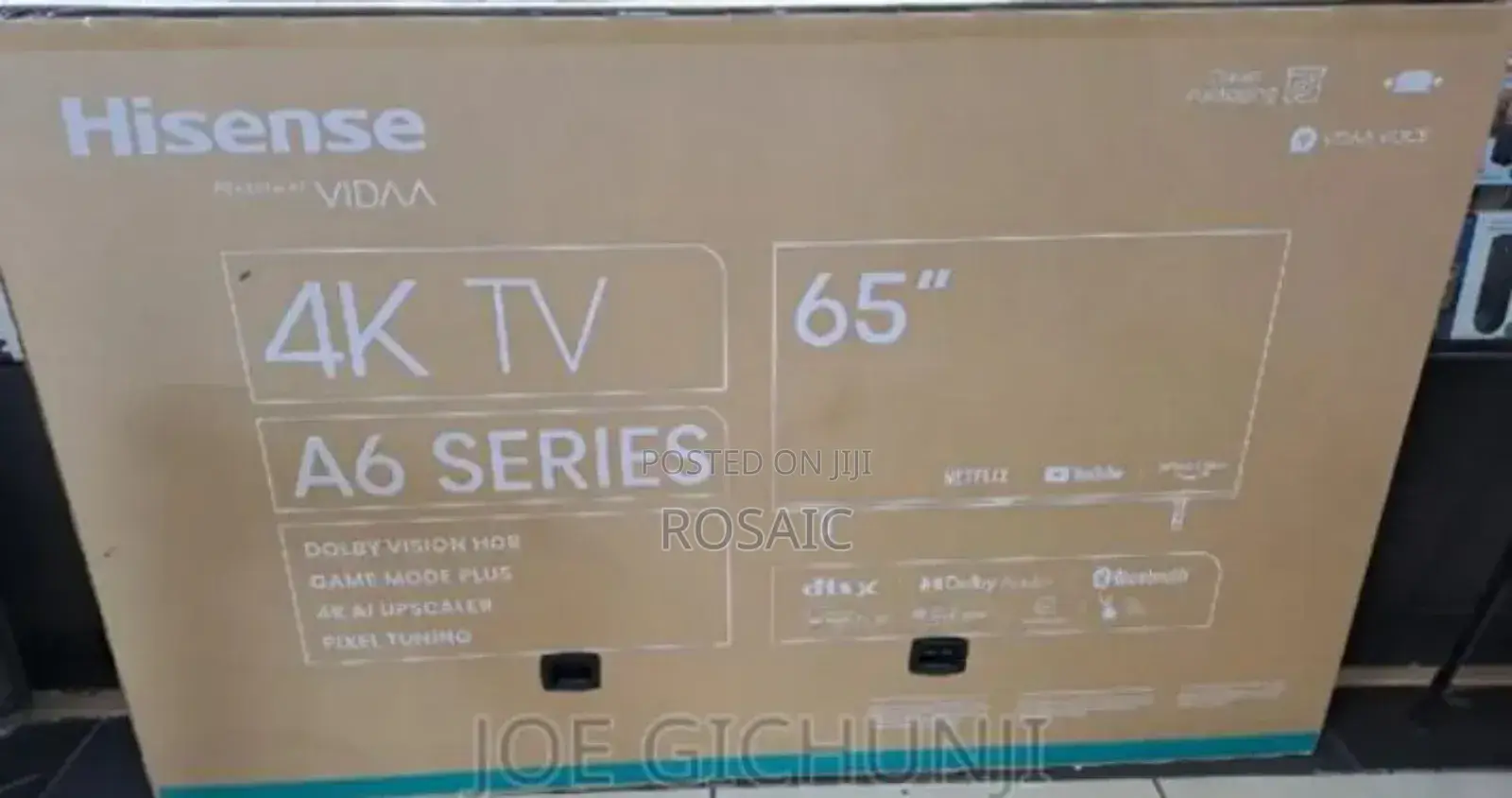 Hisense 65" A6 Smart Frameless With Bt