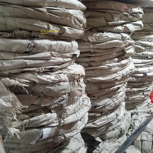 9m Long Silver Razor Wire.