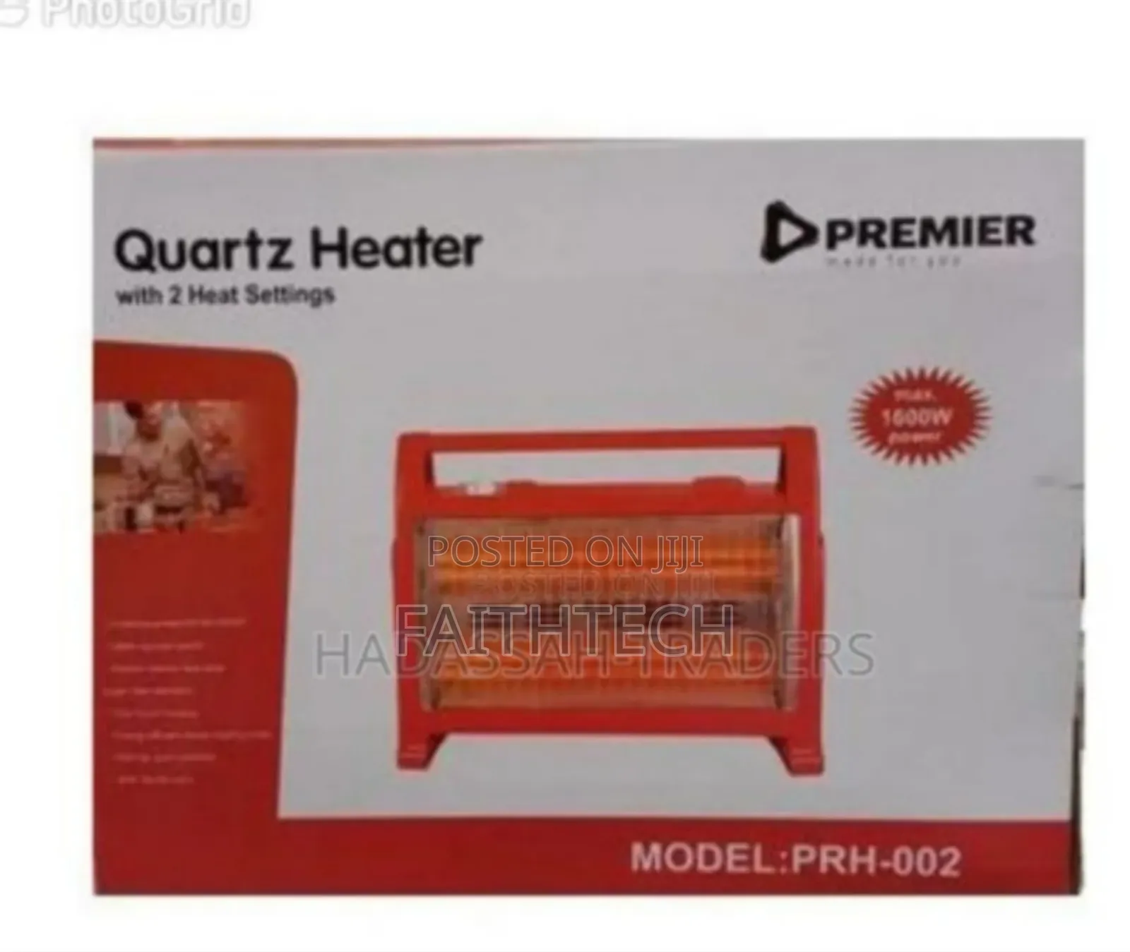 Premier Room Heater Model No Prh002