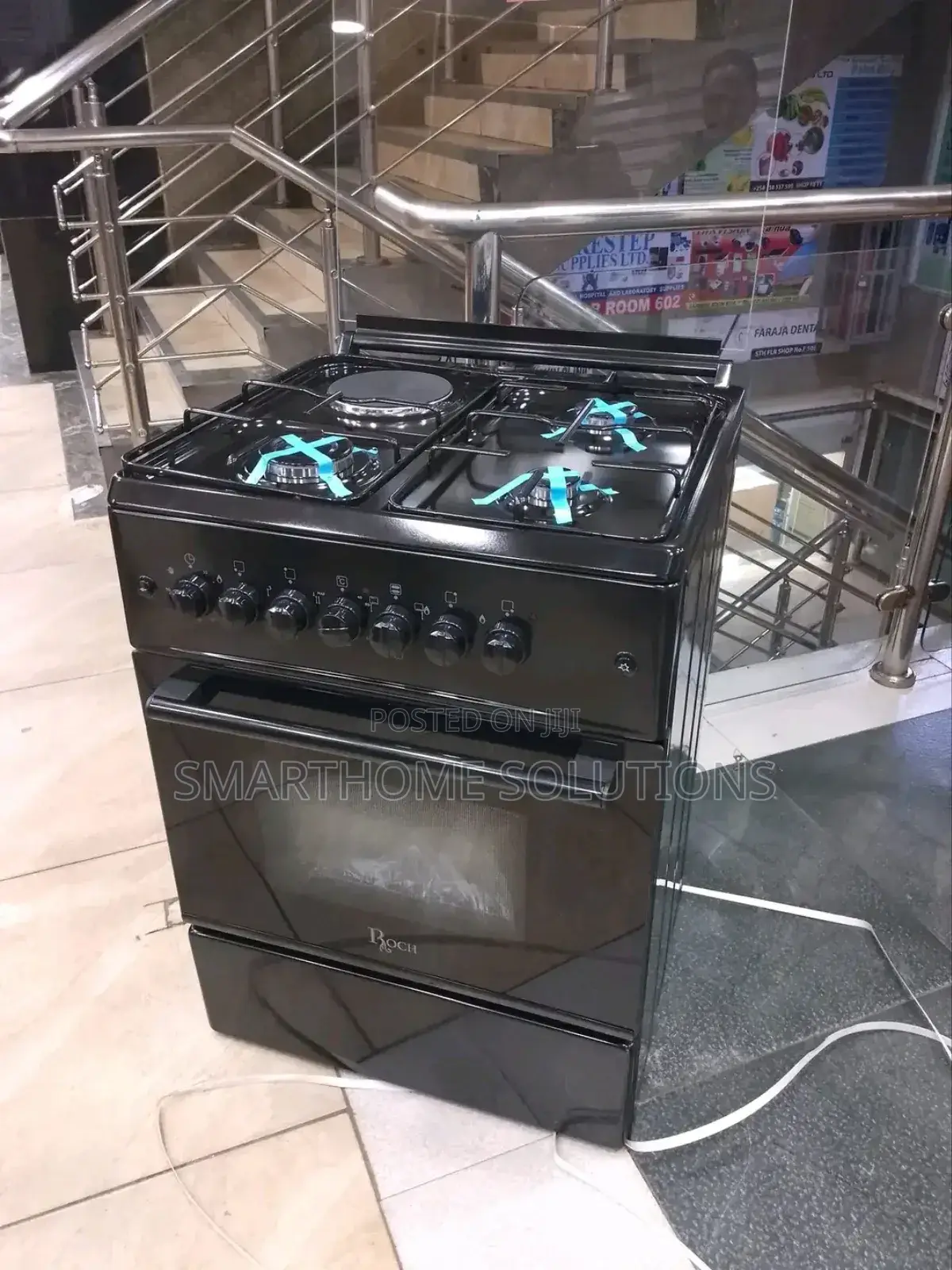 Classic Roch Black 60×60 Standing 3+1 Cooker R/Och/3+1e