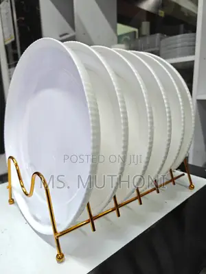 *6 PCS Quality White Plate Set*