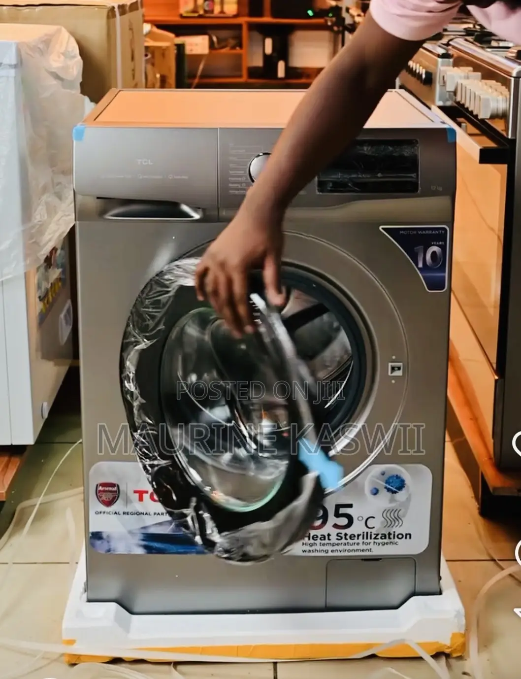 TCL 12kg P612flg Front Load Washing Machine(2025