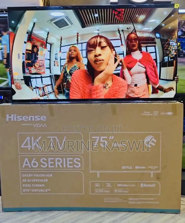 Hisense 75”A6 Smart Vida Uhd Frameless With Bluetooth New - main view