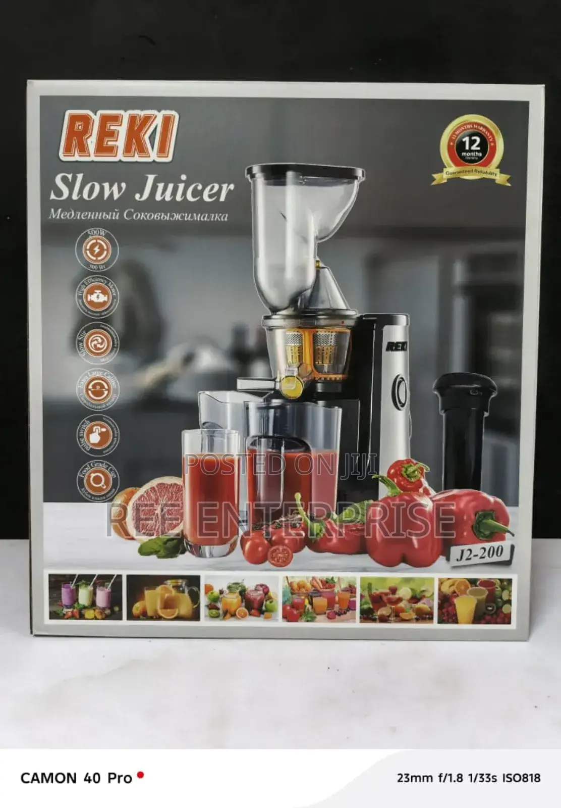 Brand New Reki Slow Juicer Restocked