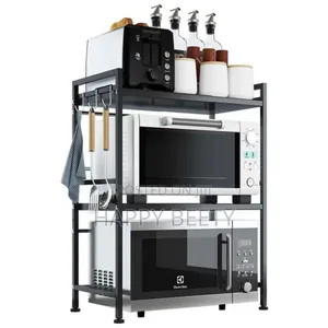 *2tier Heavy Duty Telescopic Adjustable Microwave Stand*