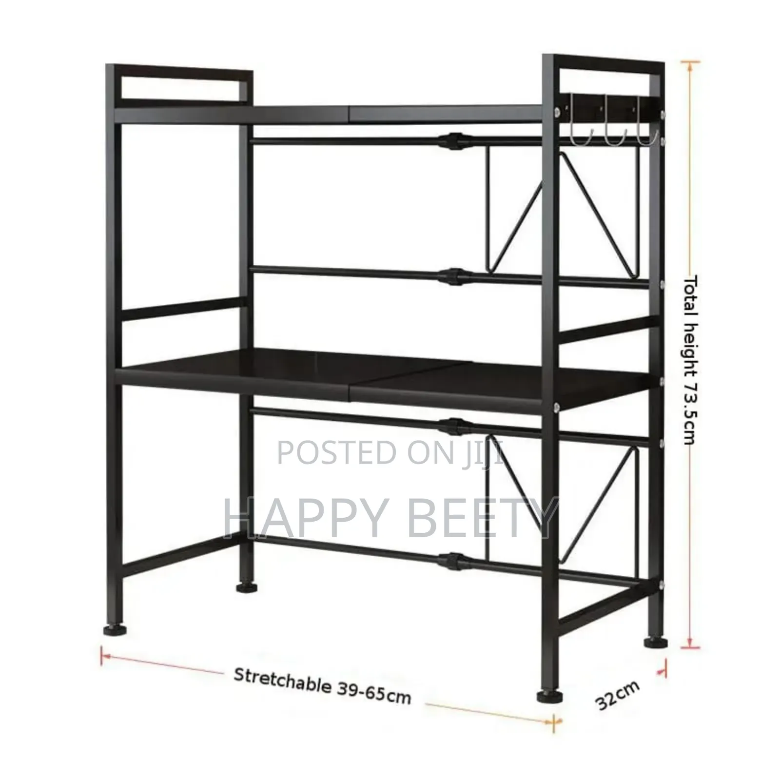 *2tier Heavy Duty Telescopic Adjustable Microwave Stand*