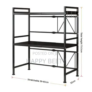*2tier Heavy Duty Telescopic Adjustable Microwave Stand*