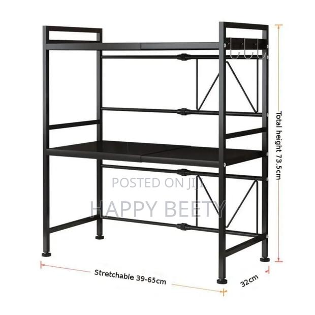 *2tier Heavy Duty Telescopic Adjustable Microwave Stand* - thumbnail 5