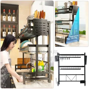 Adjustable Double Layer Over the Sink Dish Rack